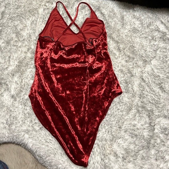 Forever 21 Velvet Body Suit - Picture 2 of 3